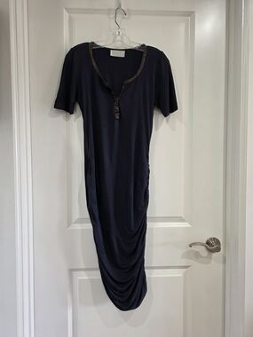 A.L.C. | Dresses | Alc Fawn Ruched Mesh Maxi Dress In Off White Color |  Poshmark